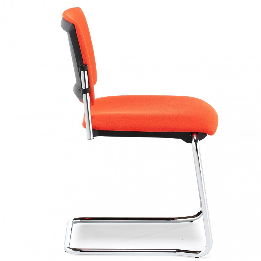 Morello Upholstered Chrome Cantilever Chair